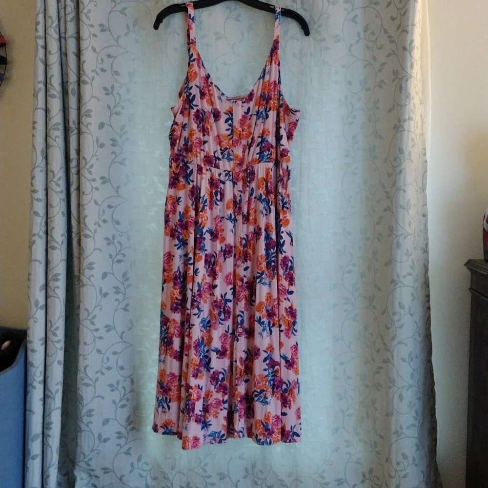NWOT Torrid Super Soft Button Midi Dress Size 3 - Picture 2 of 8